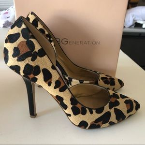 BCBG animal print sexy high heels